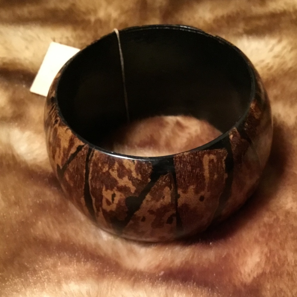 Gabrielle K Bamboo Painted Lacquer Large Bangle